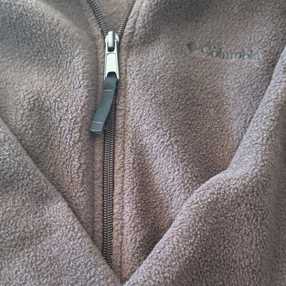 Columbia Dark Brown Fleece Jacket - Picture 3 of 4